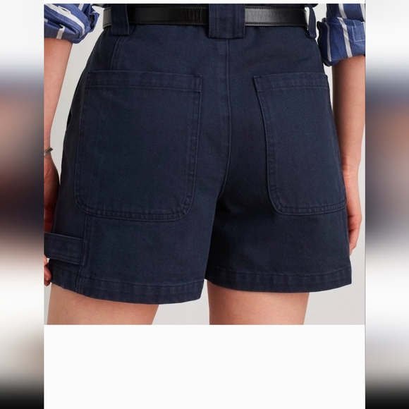 New Alex Mill Phoebe Shorts in Navy Size 8 - Picture 2 of 5